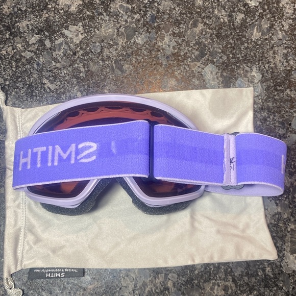 Smith Vogue Women's Ski Goggles Lilac Antifog Mirror Medium Fit - Picture 7 of 8
